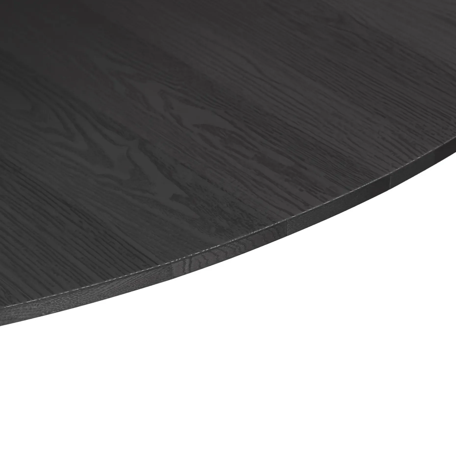 Amoeba 35.5" Round Coffee Table - Black