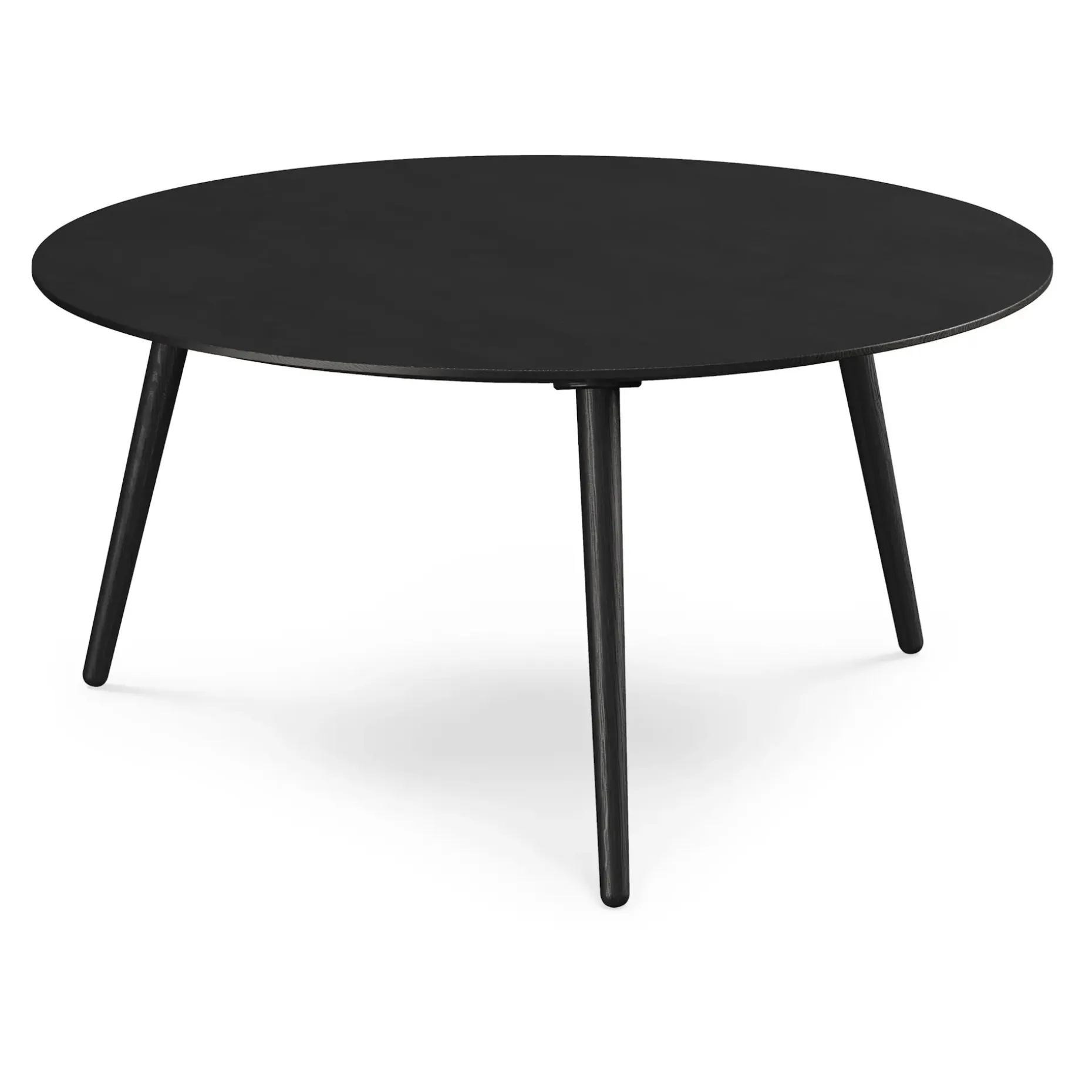 Amoeba 35.5" Round Coffee Table - Black