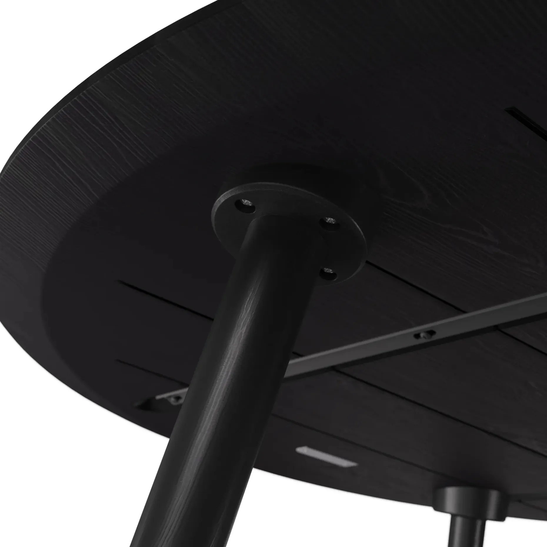 Amoeba 35.5" Round Coffee Table - Black
