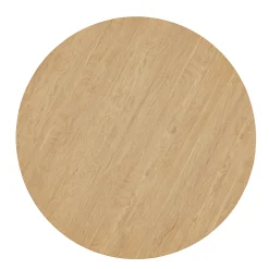 Amoeba 35.5" Round Coffee Table - White Oak
