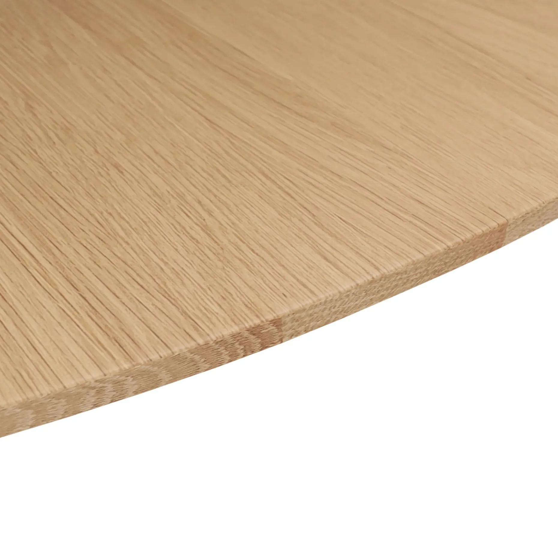 Amoeba 35.5" Round Coffee Table - White Oak
