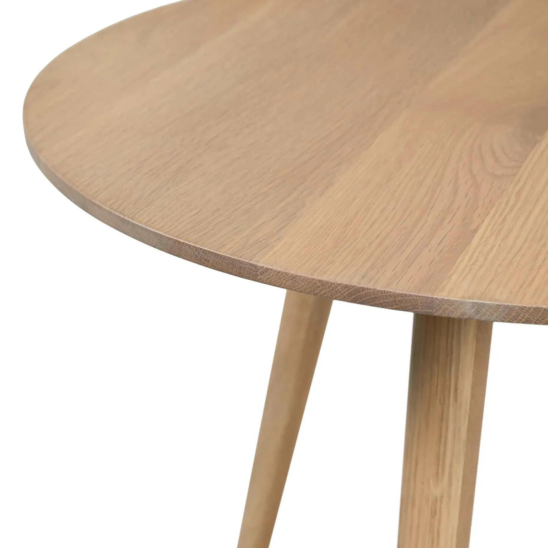 Amoeba Side Table - White Oak