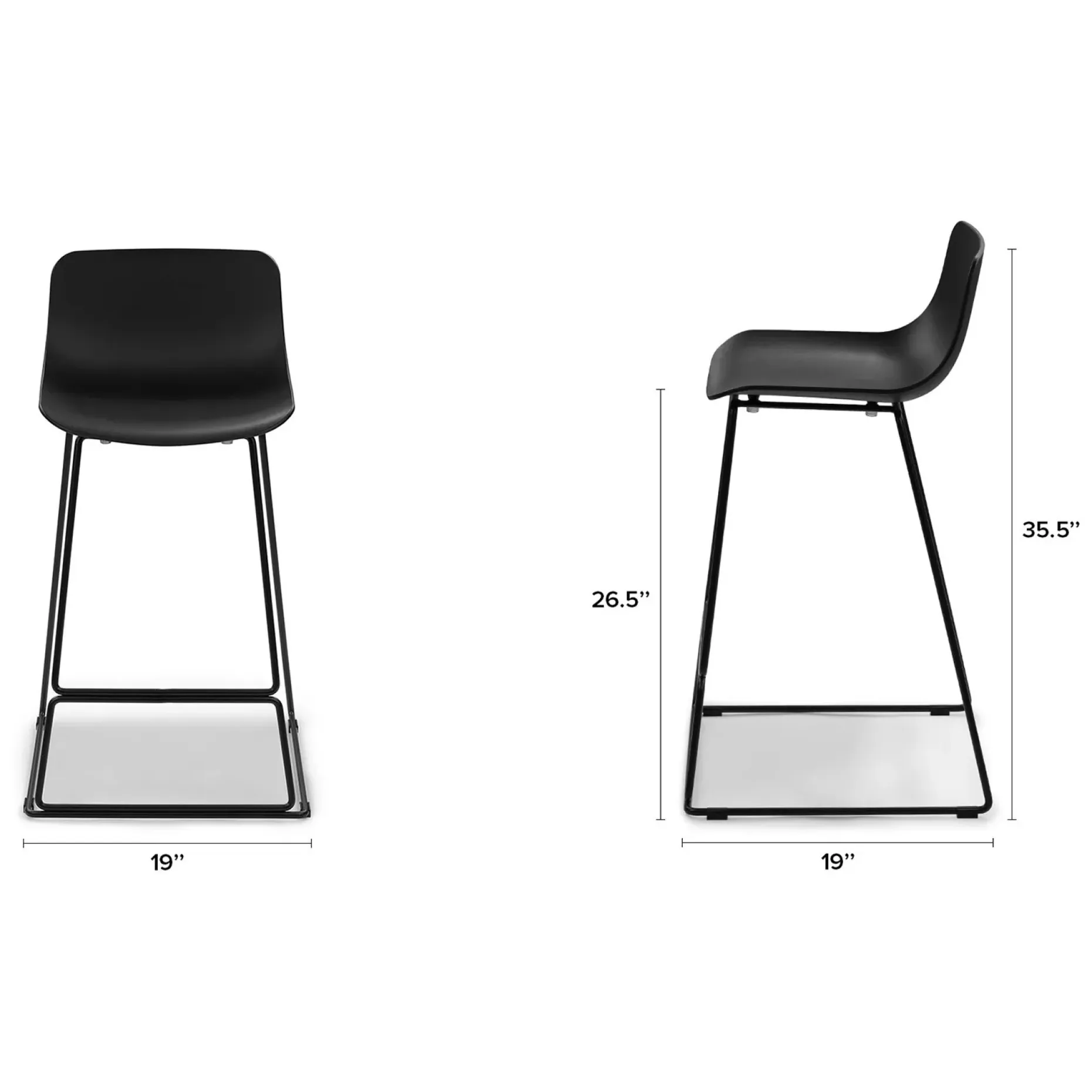 Anco Counter Stool - Black