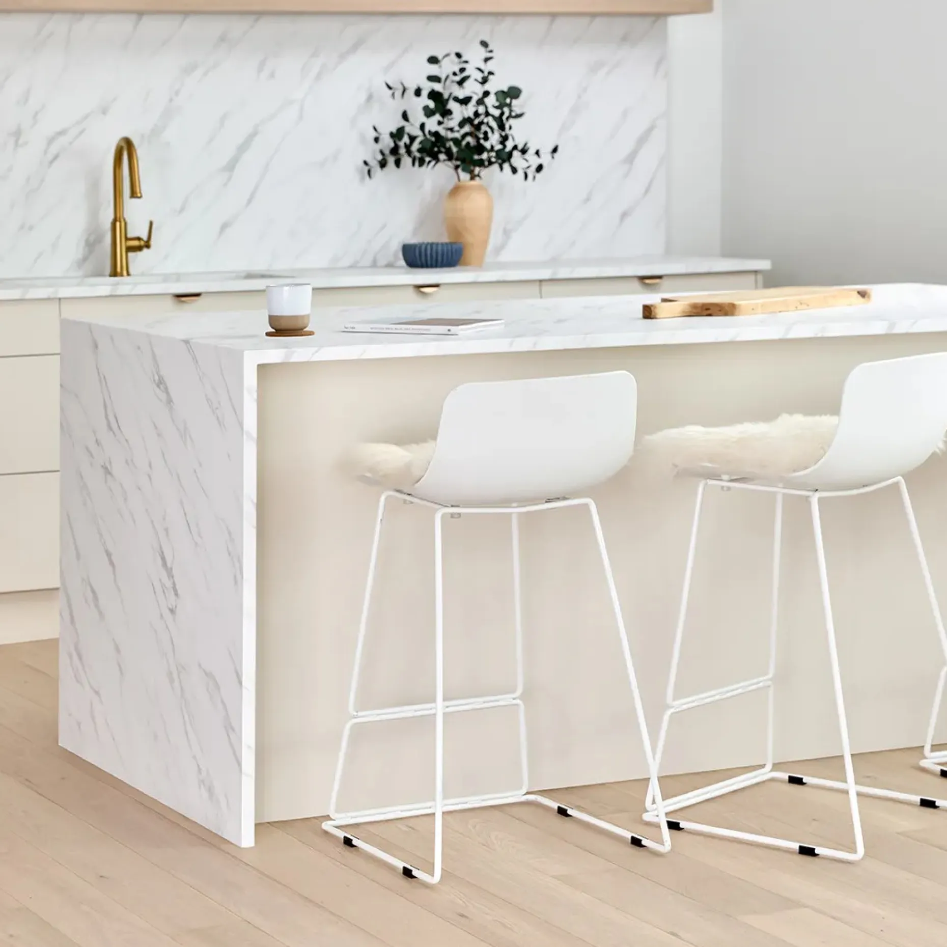Anco Counter Stool - White