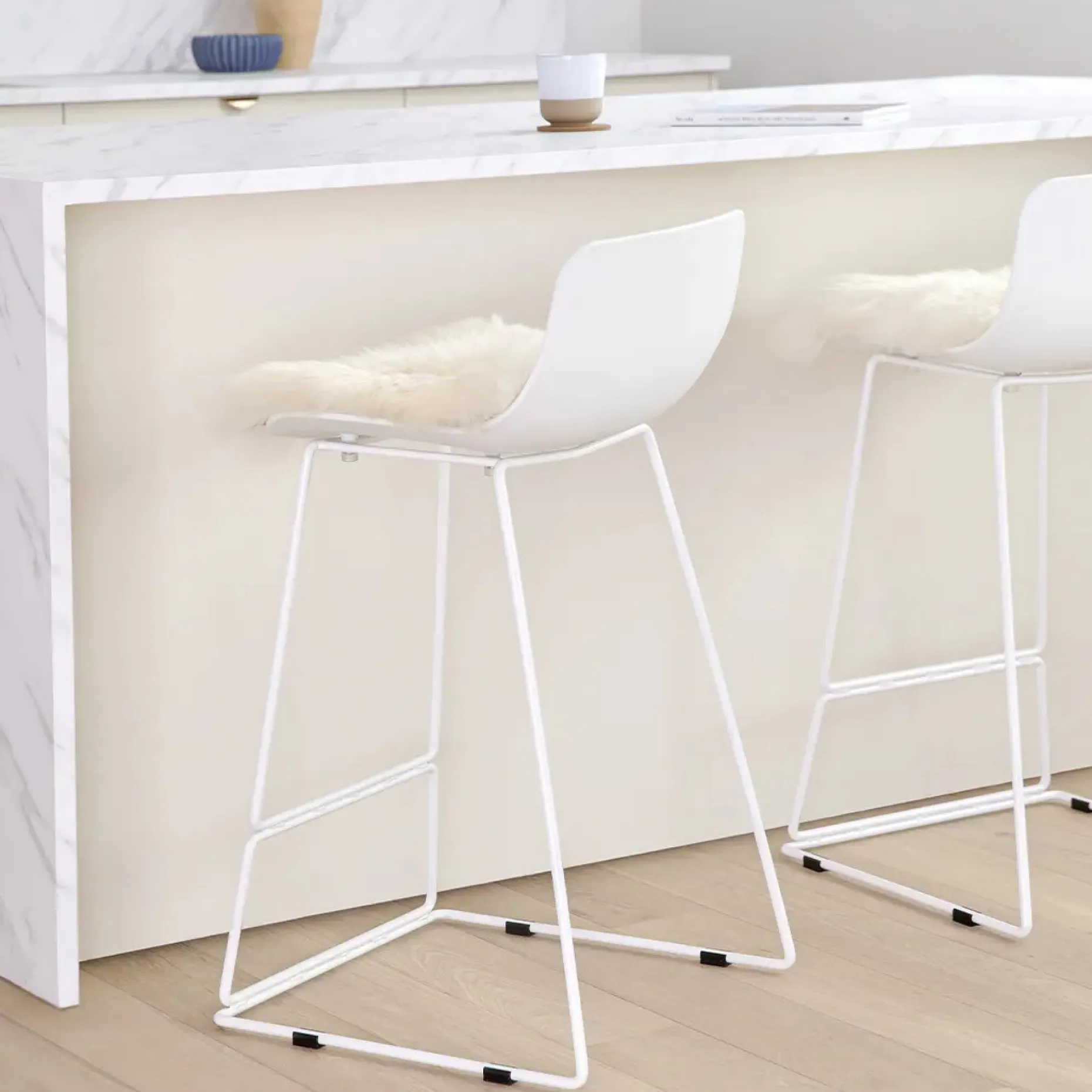 Anco Counter Stool - White