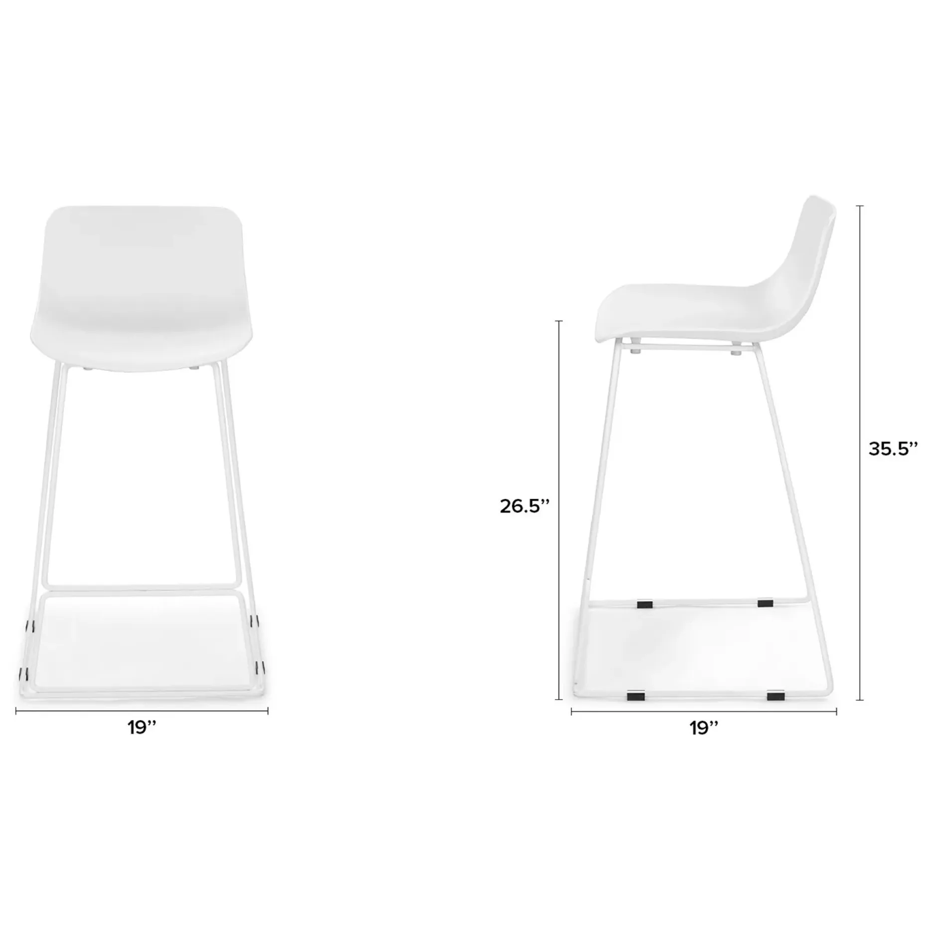 Anco Counter Stool - White
