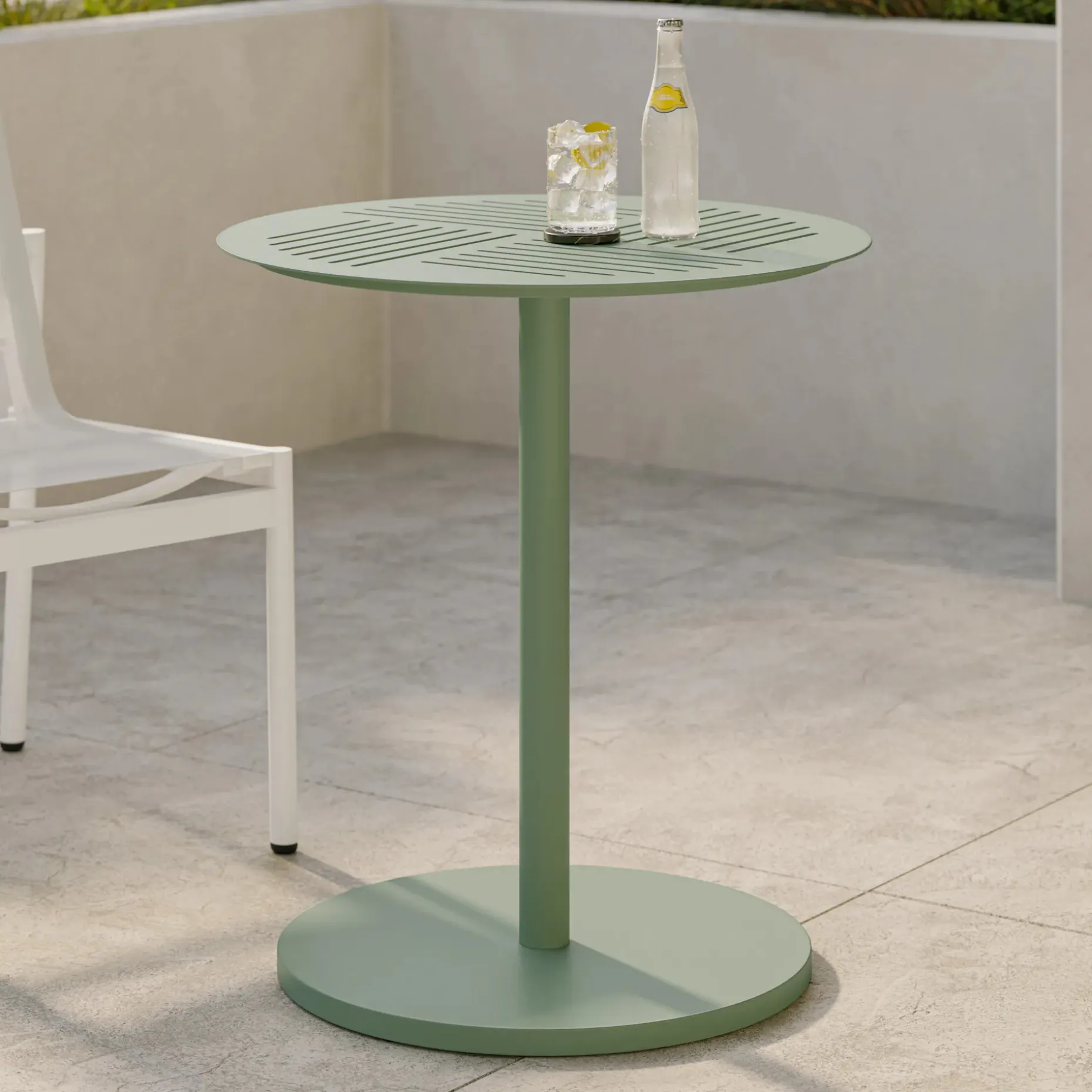 Anders Outdoor Cafe Table - Khaki Green