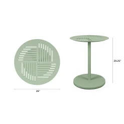 Anders Outdoor Cafe Table - Khaki Green