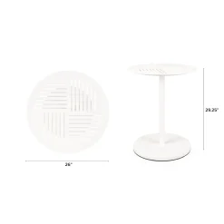Anders Outdoor Cafe Table - White