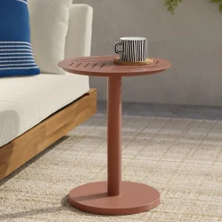 Anders Outdoor Side Table - Ochre Brown