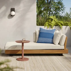 Anders Outdoor Side Table - Ochre Brown