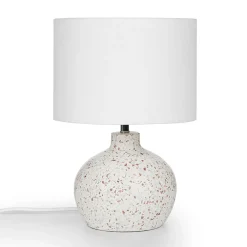 Ando Short Table Lamp - Waxen White