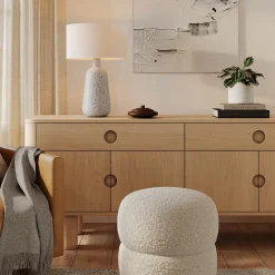 Ando Tall Table Lamp - Waxen White