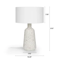 Ando Tall Table Lamp - Waxen White
