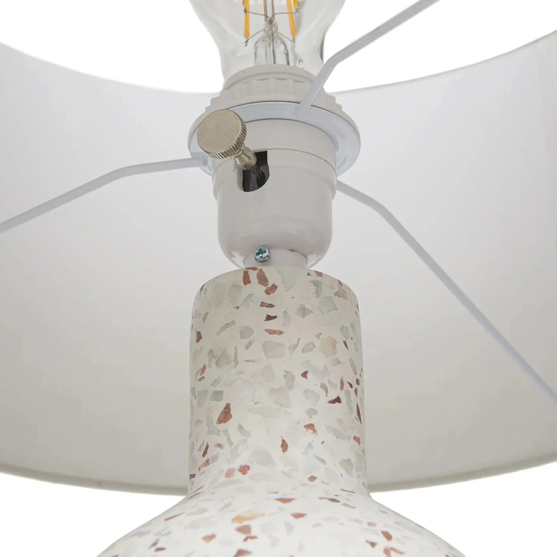 Ando Tall Table Lamp - Waxen White