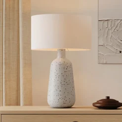 Ando Tall Table Lamp - Waxen White