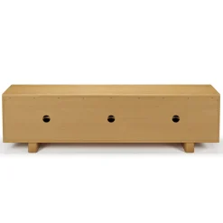 Ansel 79" Media Unit - Natural Oak