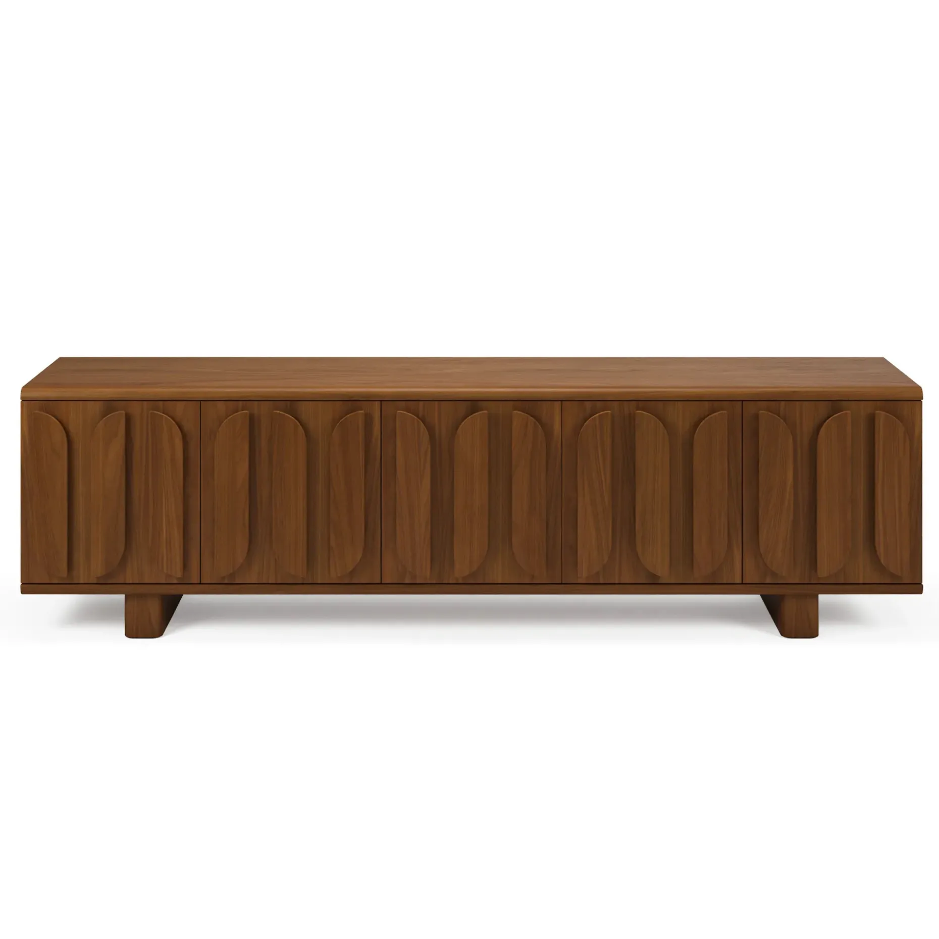 Ansel 79" Media Unit - Walnut