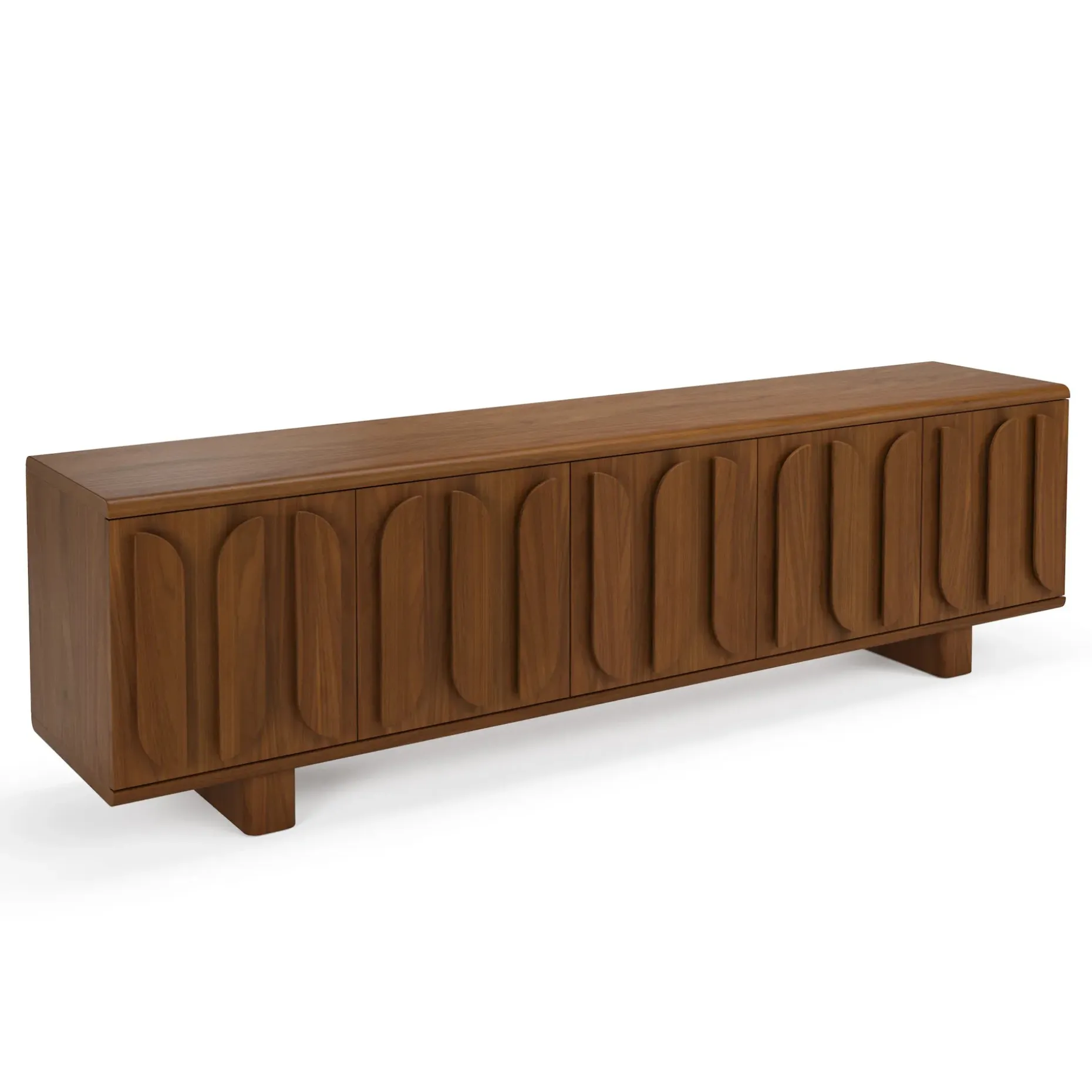 Ansel 79" Media Unit - Walnut