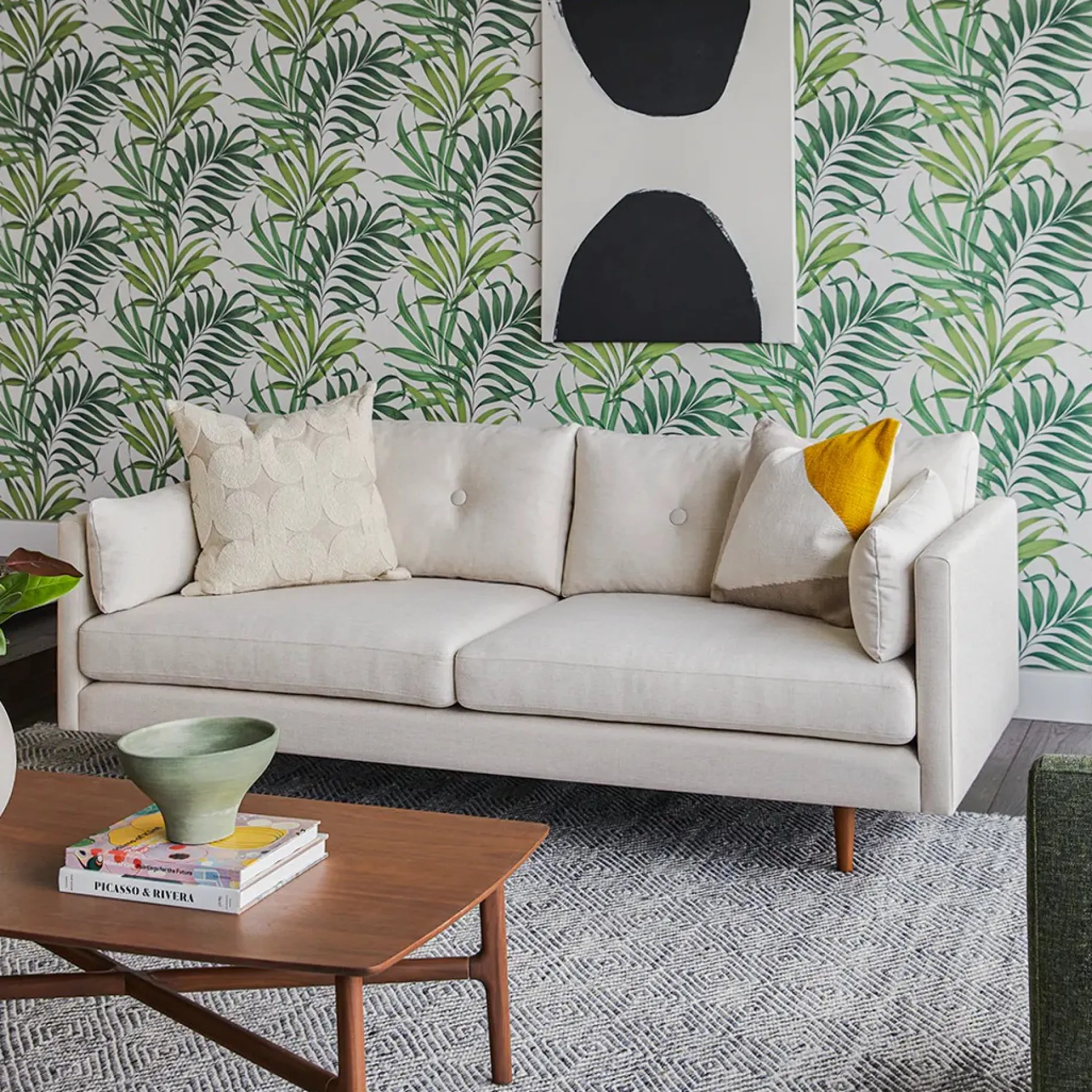 Anton 82" Sofa - Limestone