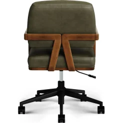 Aquila Leather Office Chair - Charme Green