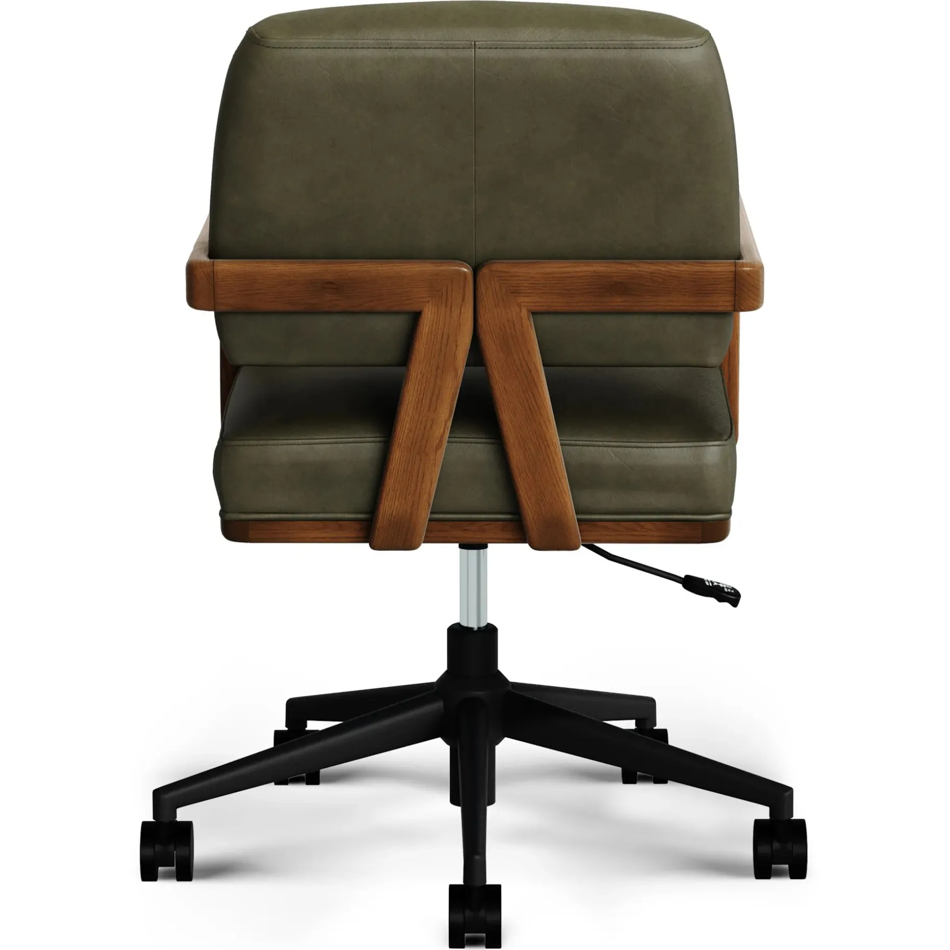 Aquila Leather Office Chair - Charme Green