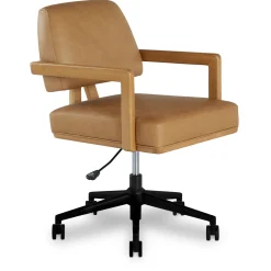 Aquila Leather Office Chair - Charme Tan