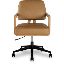 Aquila Leather Office Chair - Charme Tan