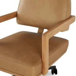 Aquila Leather Office Chair - Charme Tan