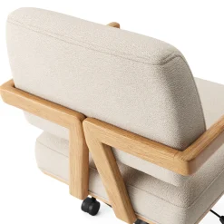 Aquila Office Chair - Ivory Wool Bouclé