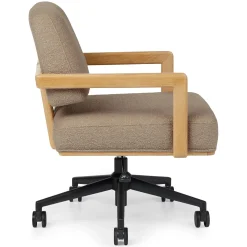 Aquila Office Chair - Sandstone Wool Bouclé