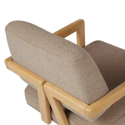 Aquila Office Chair - Sandstone Wool Bouclé