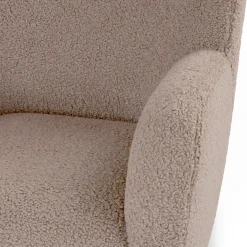 Archie 31.5" Lounge Chair - Short Shearling Taupe