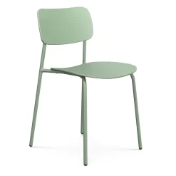Ari Outdoor Stackable Dining Chair - Khaki Green