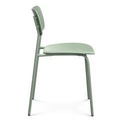Ari Outdoor Stackable Dining Chair - Khaki Green