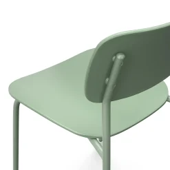 Ari Outdoor Stackable Dining Chair - Khaki Green