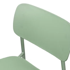 Ari Outdoor Stackable Dining Chair - Khaki Green