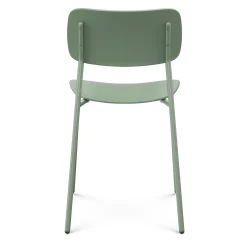Ari Outdoor Stackable Dining Chair - Khaki Green