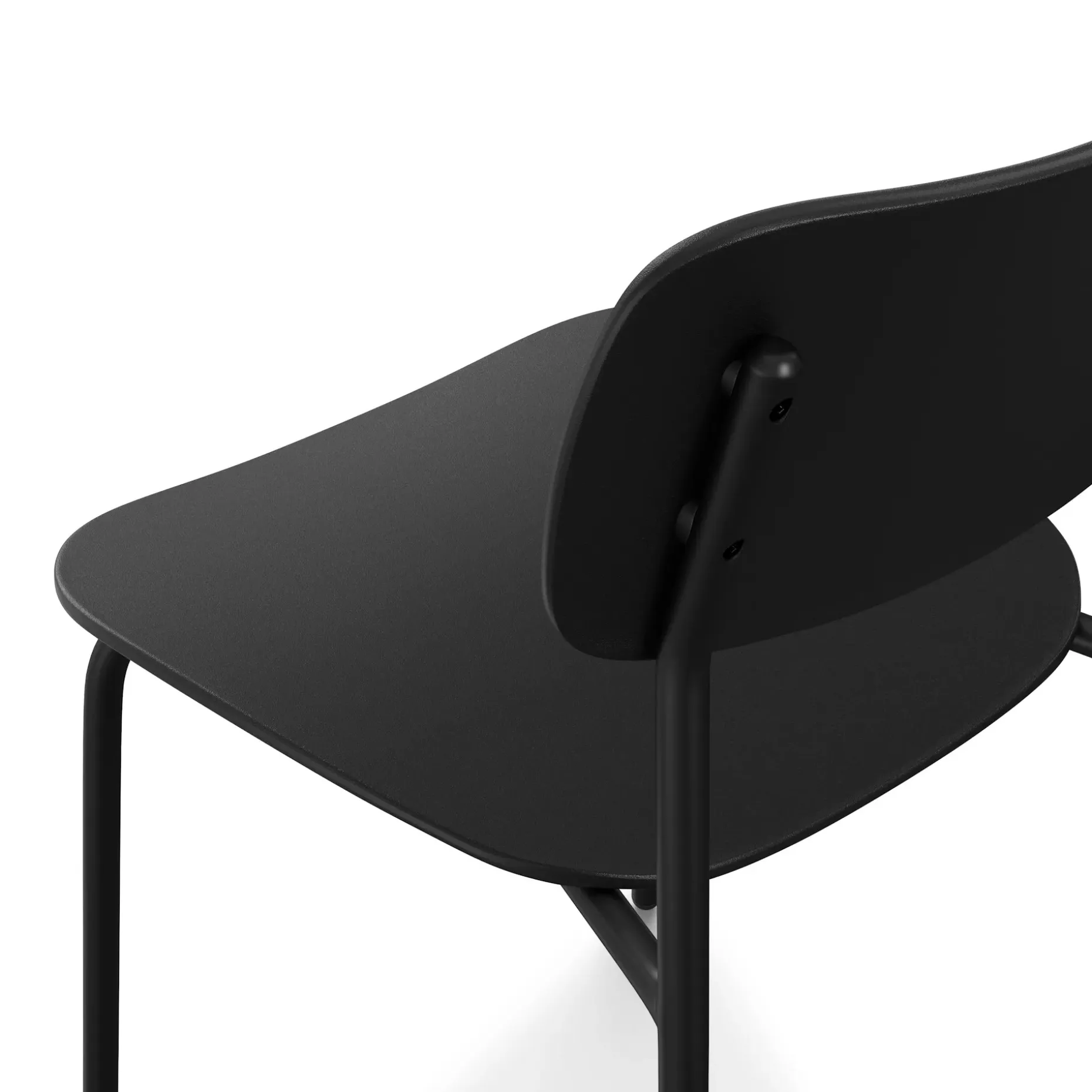 Ari Outdoor Stackable Dining Chair - Black