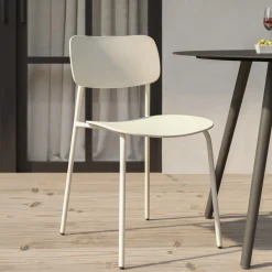 Ari Outdoor Stackable Dining Chair - Taupe