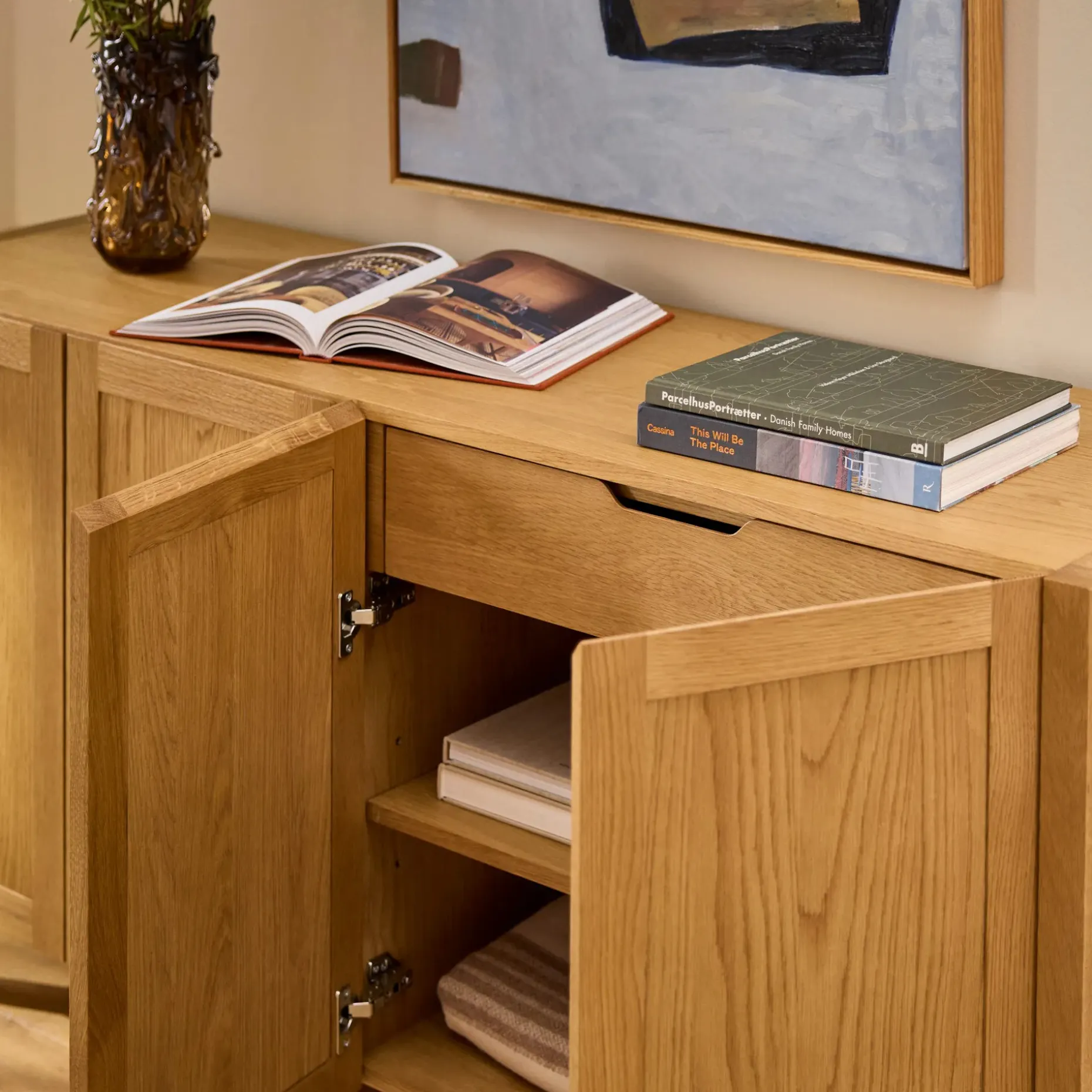 Ashford 64" Sideboard - Brushed Natural Oak