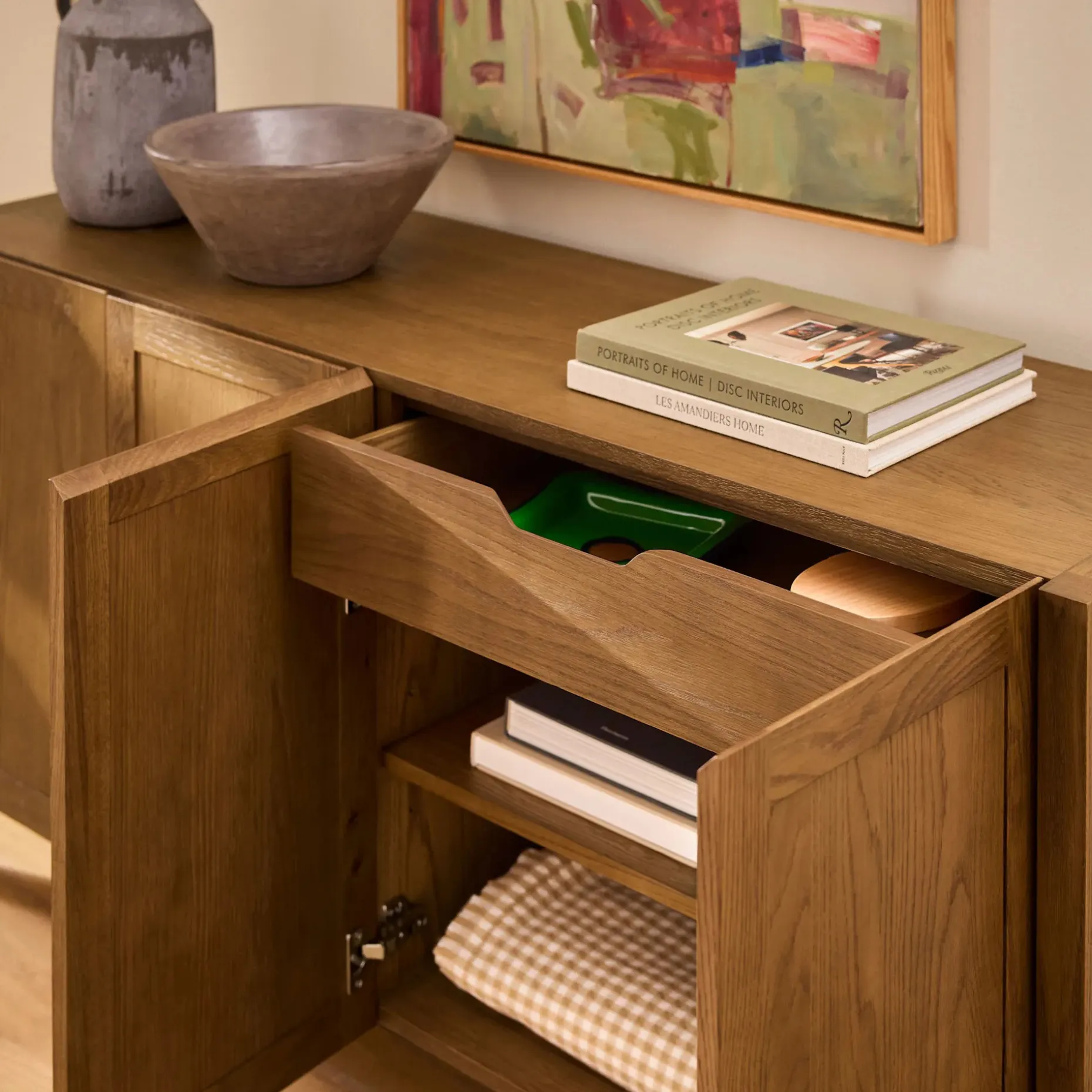 Ashford 64" Sideboard - Brushed Smoked Oak