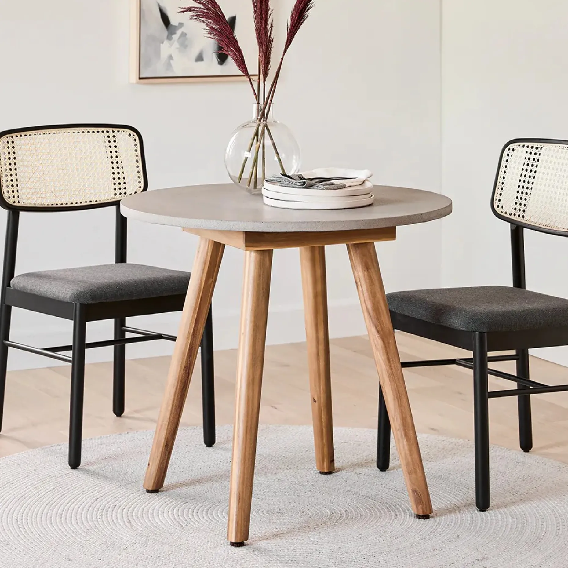 Atra Outdoor Cafe Table - Concrete