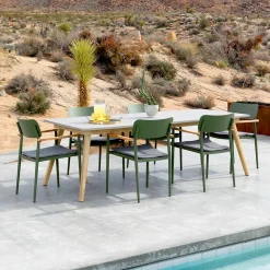 Atra 78.5" Outdoor Dining Table - Concrete