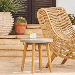 Atra Outdoor Side Table - Concrete
