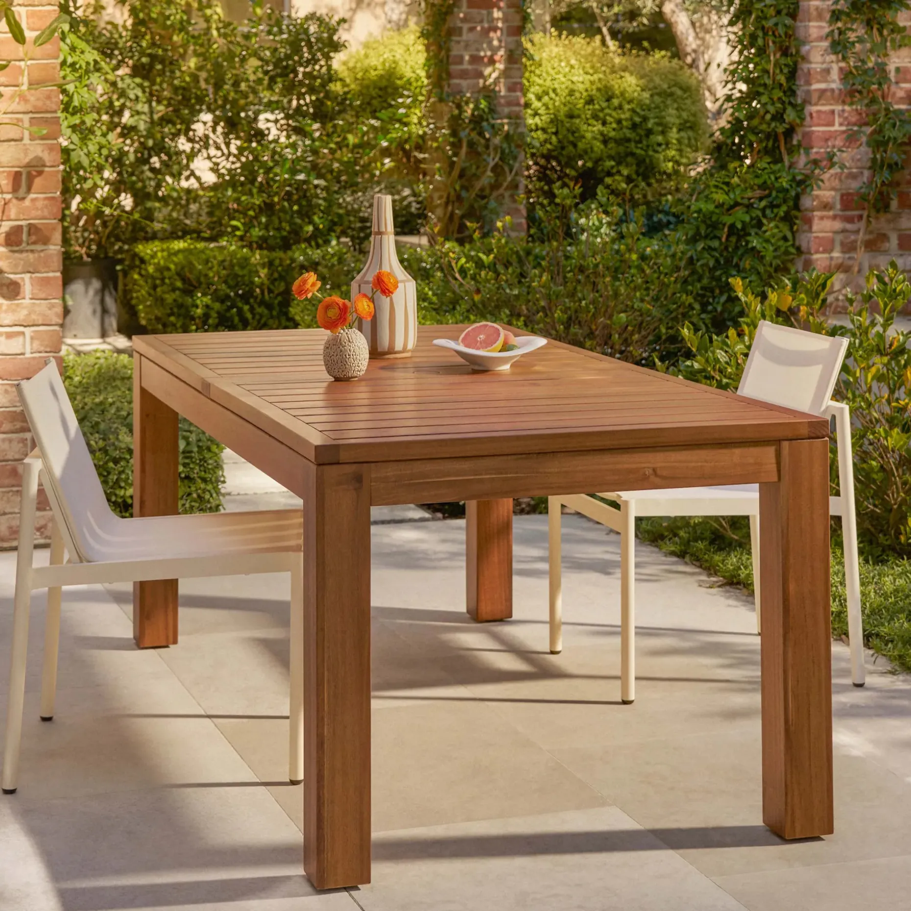 Avalon 74.5" - 98" Outdoor Extendable Dining Table - Acacia