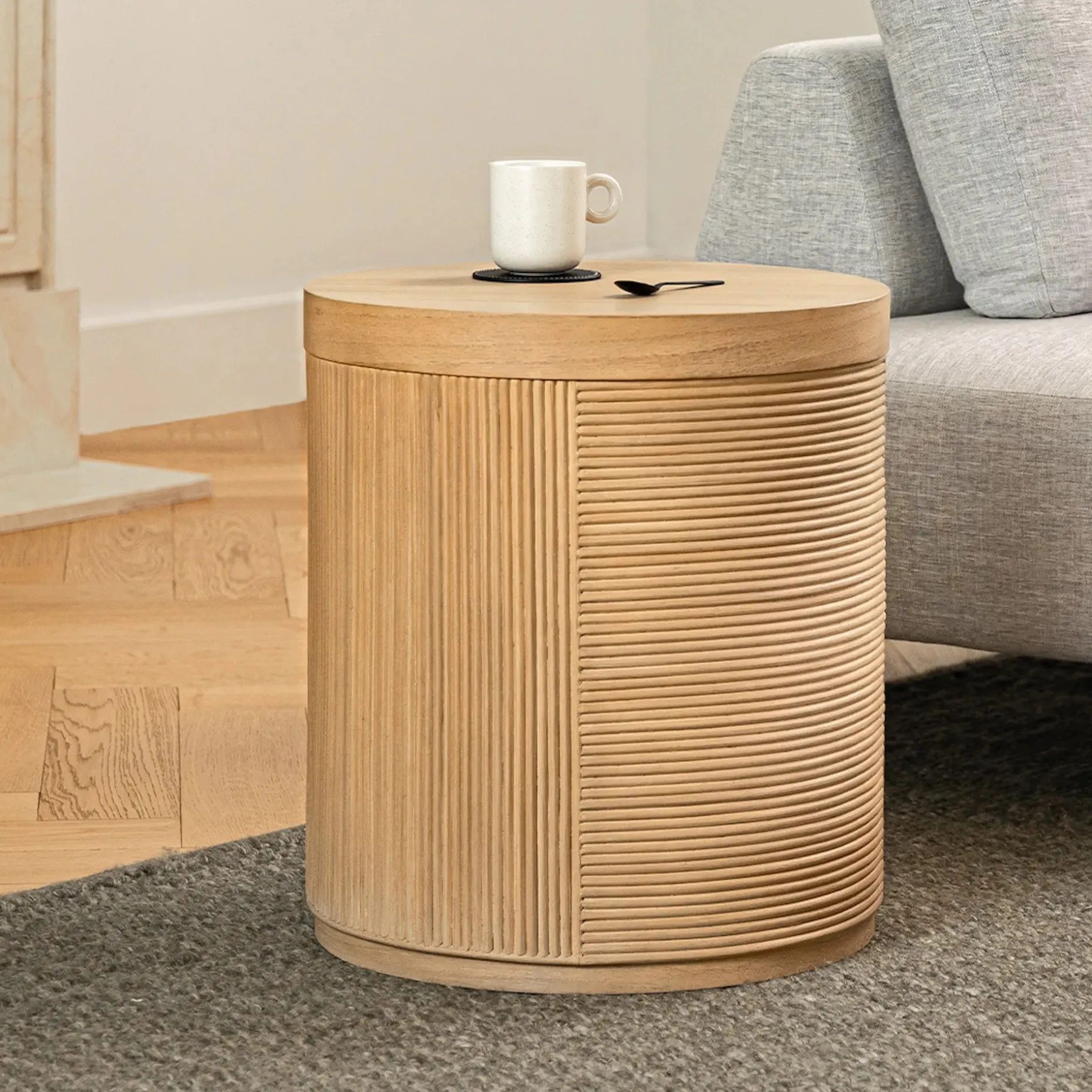 Avenla Side Table - Natural