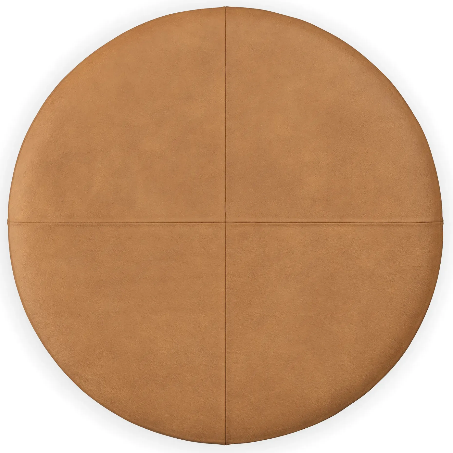 Avery 36" Leather Ottoman - Dakota Tan