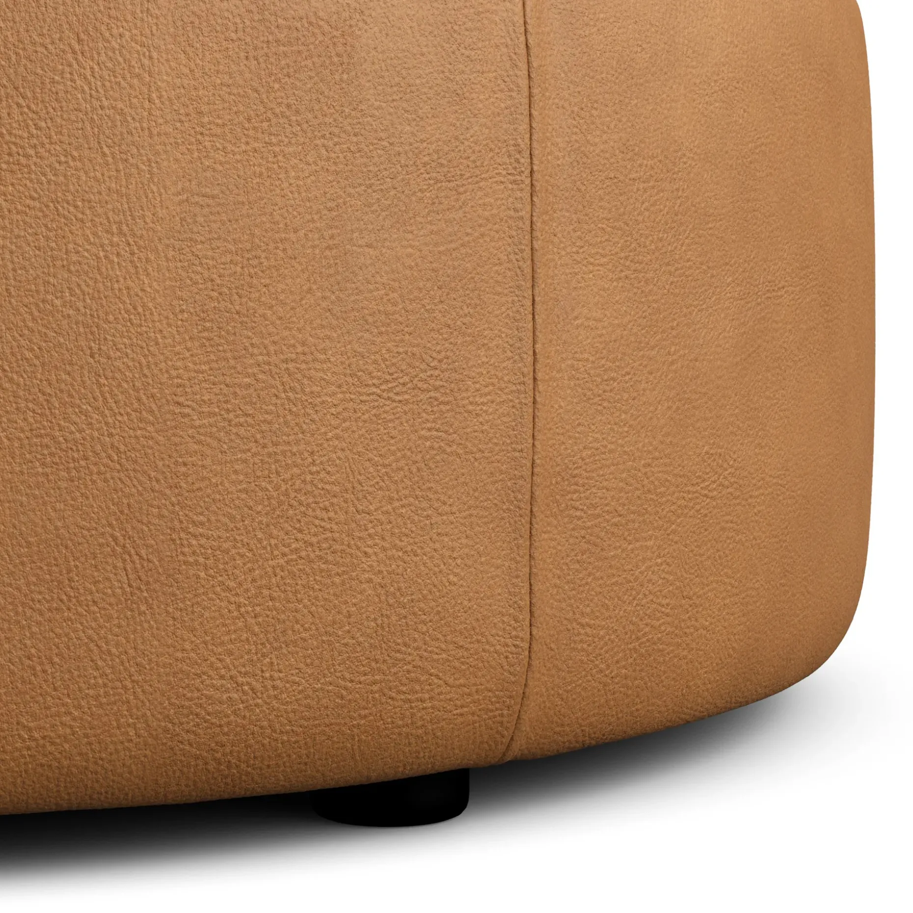 Avery 36" Leather Ottoman - Dakota Tan