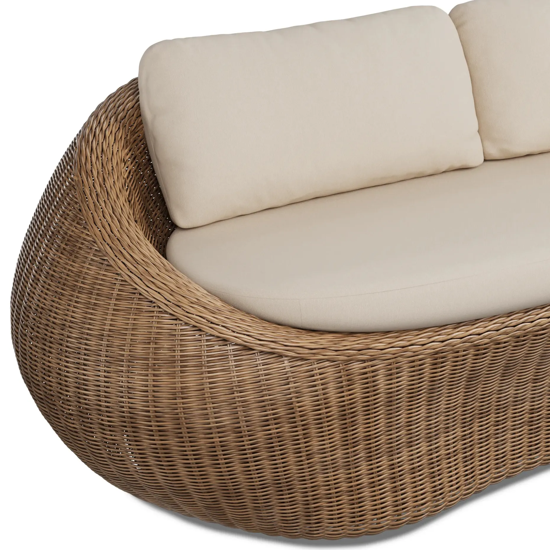 Avila 85.5" Outdoor Sofa - Dravite Ivory